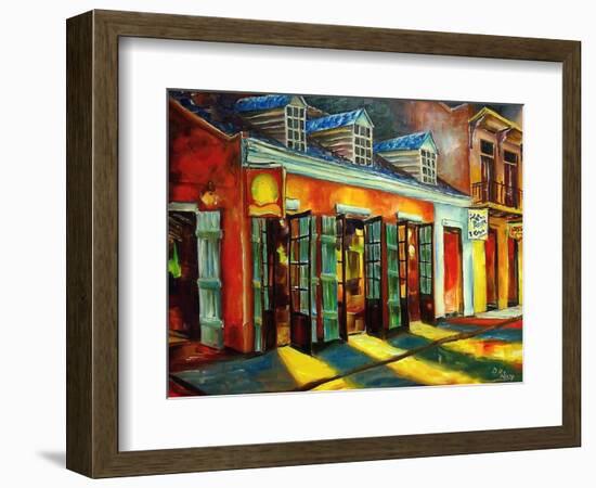 Bourbon Street Color-Diane Millsap-Framed Art Print