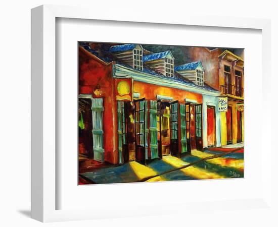 Bourbon Street Color-Diane Millsap-Framed Art Print