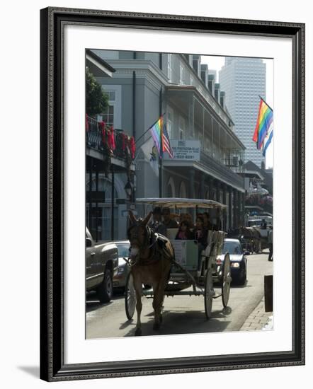 Bourbon Street, French Quarter, New Orleans, Louisiana, USA-Ethel Davies-Framed Photographic Print