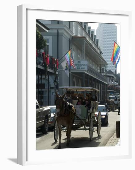 Bourbon Street, French Quarter, New Orleans, Louisiana, USA-Ethel Davies-Framed Photographic Print