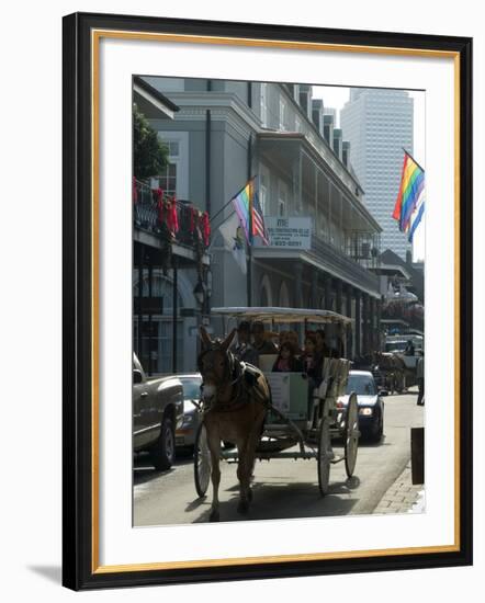 Bourbon Street, French Quarter, New Orleans, Louisiana, USA-Ethel Davies-Framed Photographic Print