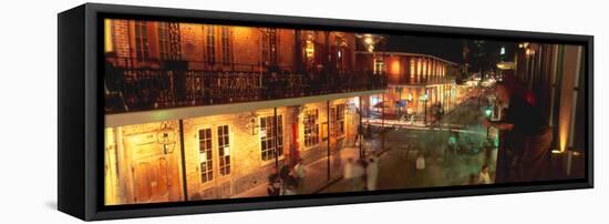 Bourbon Street, French Quarter, New Orleans, Louisiana-null-Framed Stretched Canvas