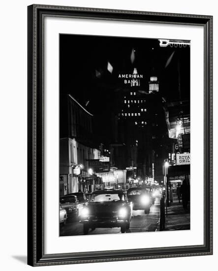 Bourbon Street in New Orleans-null-Framed Photographic Print
