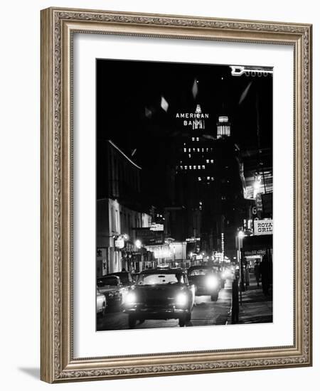 Bourbon Street in New Orleans-null-Framed Photographic Print