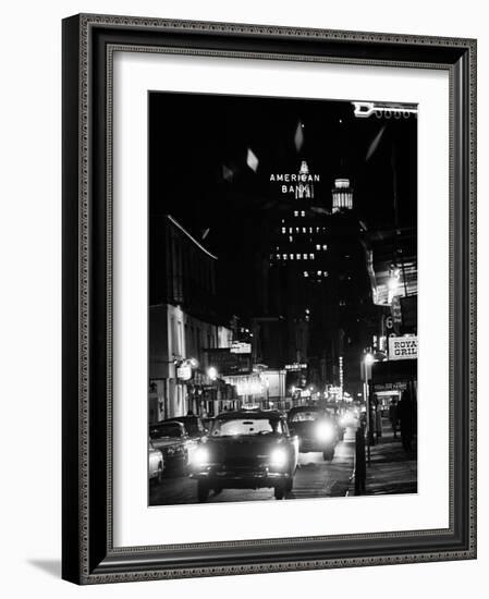 Bourbon Street in New Orleans-null-Framed Photographic Print