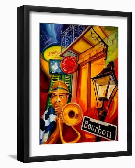 Bourbon Street Jazz-Diane Millsap-Framed Art Print