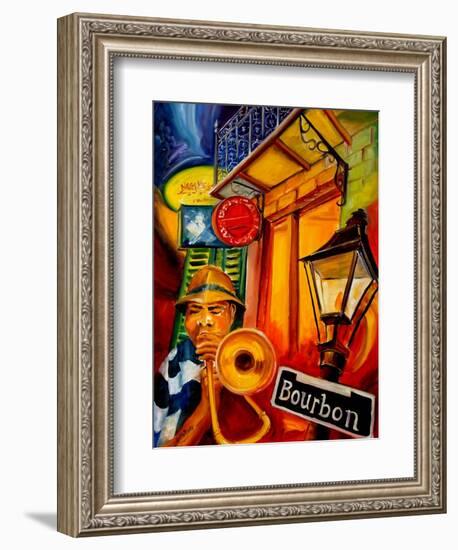 Bourbon Street Jazz-Diane Millsap-Framed Art Print