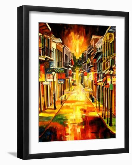 Bourbon Street Night-Diane Millsap-Framed Art Print