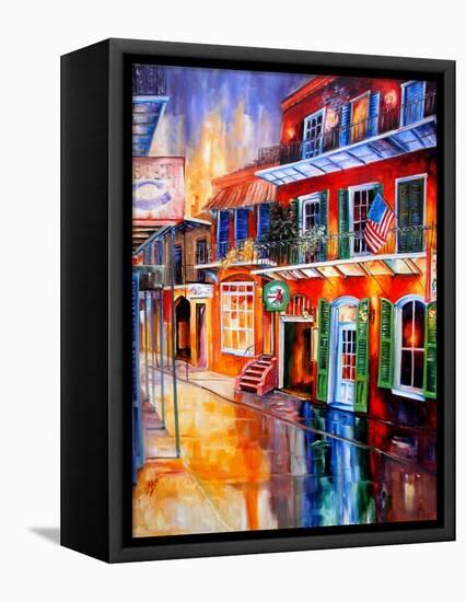 Bourbon Street Red-Diane Millsap-Framed Stretched Canvas