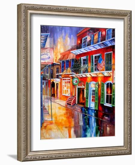 Bourbon Street Red-Diane Millsap-Framed Art Print