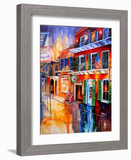 Bourbon Street Red-Diane Millsap-Framed Art Print