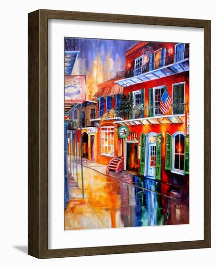 Bourbon Street Red-Diane Millsap-Framed Art Print