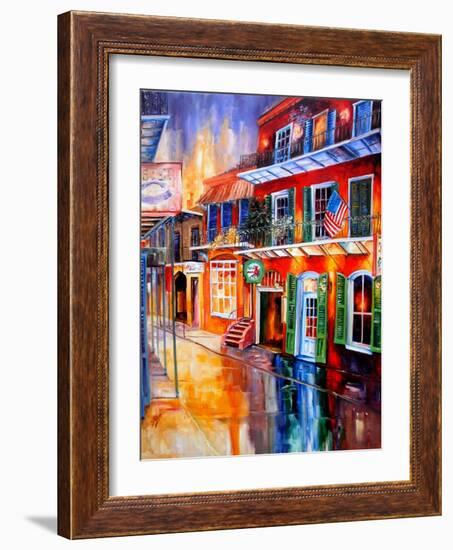 Bourbon Street Red-Diane Millsap-Framed Art Print