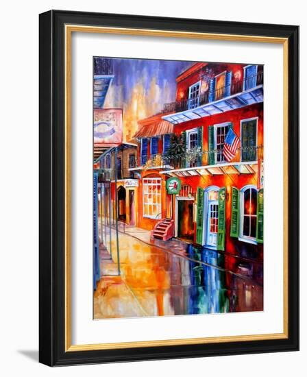 Bourbon Street Red-Diane Millsap-Framed Art Print