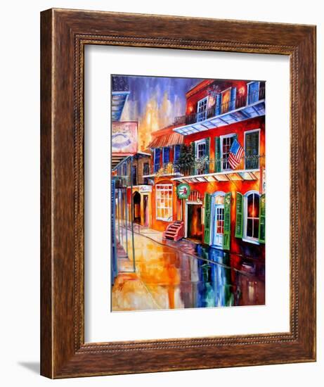 Bourbon Street Red-Diane Millsap-Framed Art Print