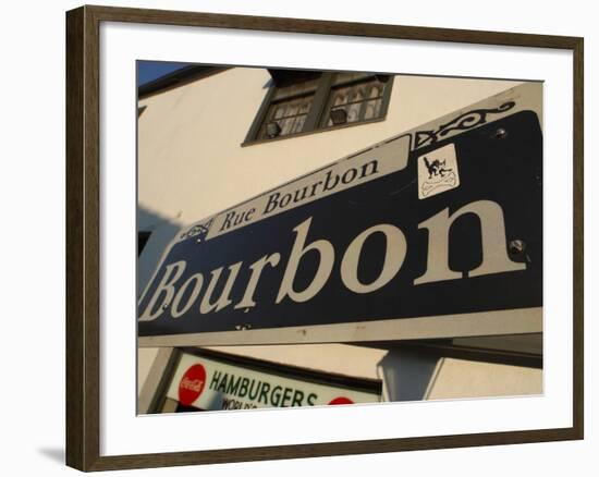 Bourbon Street Sign-null-Framed Photographic Print