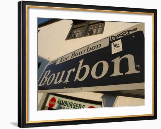 Bourbon Street Sign-null-Framed Photographic Print