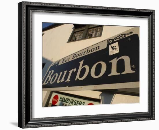 Bourbon Street Sign-null-Framed Photographic Print