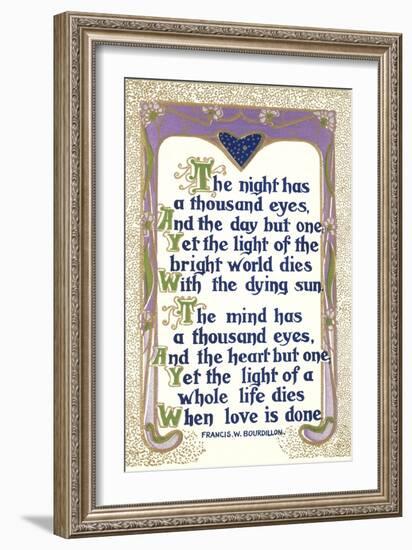 Bourdillon Quotation-null-Framed Art Print