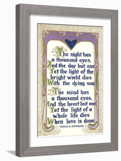 Bourdillon Quotation-null-Framed Art Print