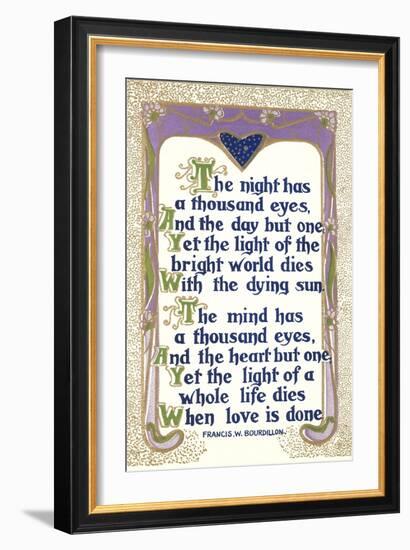 Bourdillon Quotation-null-Framed Art Print