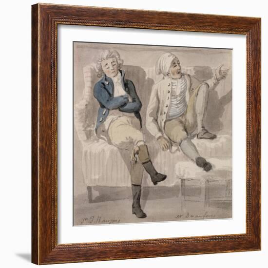 Bourgeois and Desenfans, 1805-Paul Sandby-Framed Giclee Print