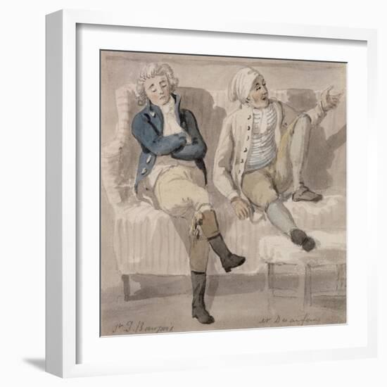 Bourgeois and Desenfans, 1805-Paul Sandby-Framed Giclee Print