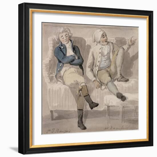 Bourgeois and Desenfans, 1805-Paul Sandby-Framed Giclee Print