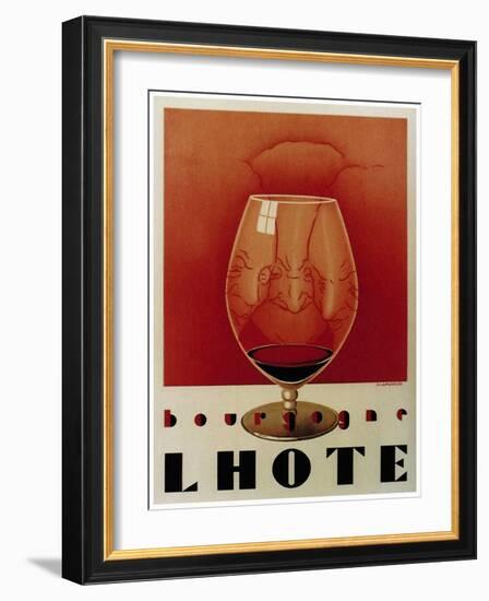 Bourgogne Lhote French Wine C.1930-Vintage Lavoie-Framed Giclee Print