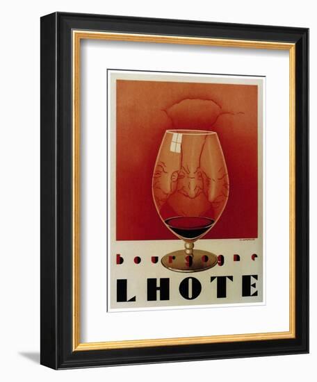 Bourgogne Lhote French Wine C.1930-Vintage Lavoie-Framed Giclee Print