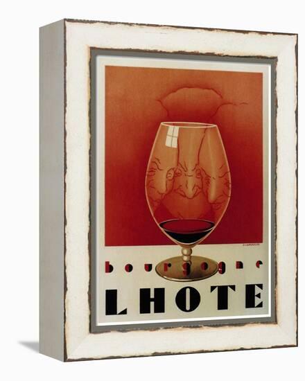 Bourgogne Lhote French Wine C.1930-Vintage Lavoie-Framed Premier Image Canvas