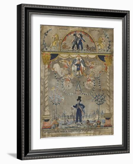 Bourguignon Loly coeur, compagnon charron du st devoir de Dieu et de sainte Catherine-null-Framed Giclee Print