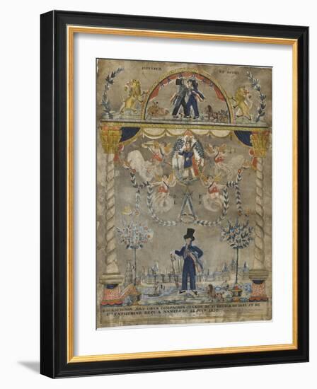 Bourguignon Loly coeur, compagnon charron du st devoir de Dieu et de sainte Catherine-null-Framed Giclee Print