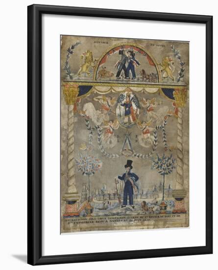 Bourguignon Loly coeur, compagnon charron du st devoir de Dieu et de sainte Catherine-null-Framed Giclee Print