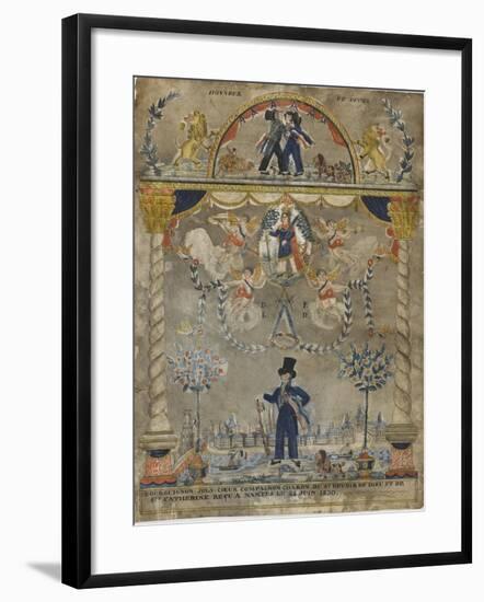 Bourguignon Loly coeur, compagnon charron du st devoir de Dieu et de sainte Catherine-null-Framed Giclee Print