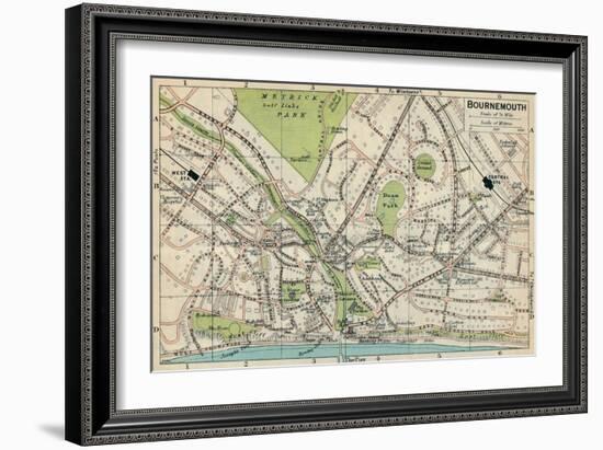 'Bournemouth', c20th Century-John Bartholomew-Framed Giclee Print