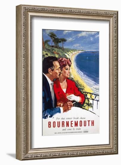 Bournemouth Couple-null-Framed Art Print