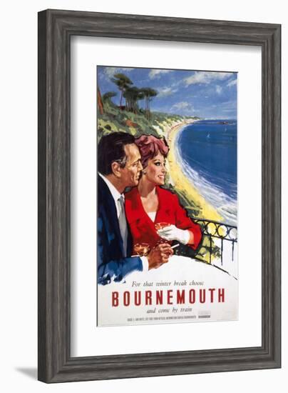 Bournemouth Couple-null-Framed Art Print