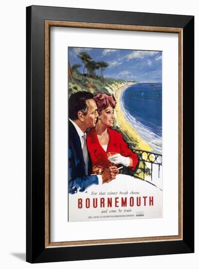 Bournemouth Couple-null-Framed Art Print