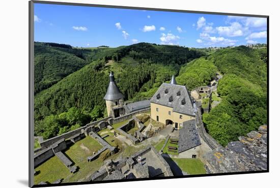 Bourscheid Castle in the Valley of Sauer River, Canton of Diekirch, Grand Duchy of Luxembourg, Euro-Hans-Peter Merten-Mounted Photographic Print