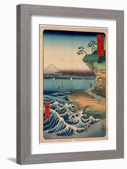 Boushu Hota No Kaigan-Utagawa Hiroshige-Framed Giclee Print