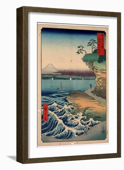 Boushu Hota No Kaigan-Utagawa Hiroshige-Framed Giclee Print