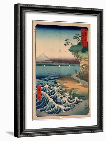 Boushu Hota No Kaigan-Utagawa Hiroshige-Framed Giclee Print