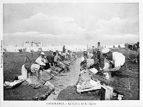 French Foreign Legion Doing their Washing, Casablanca, Morocco, 20th Century-Boussuge-Mounted Giclee Print