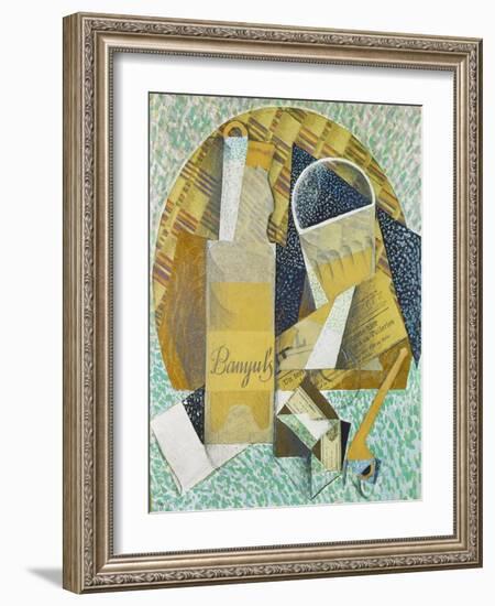 Bouteille De Banyuls, 1914-Juan Gris-Framed Giclee Print