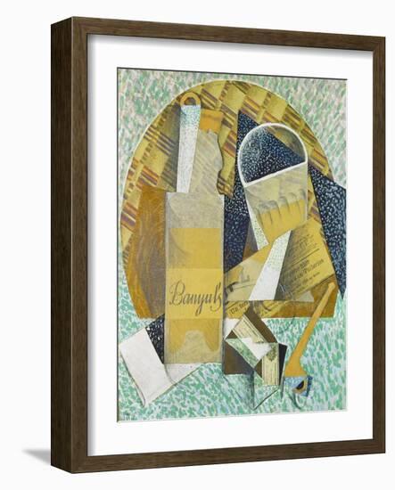 Bouteille De Banyuls, 1914-Juan Gris-Framed Giclee Print