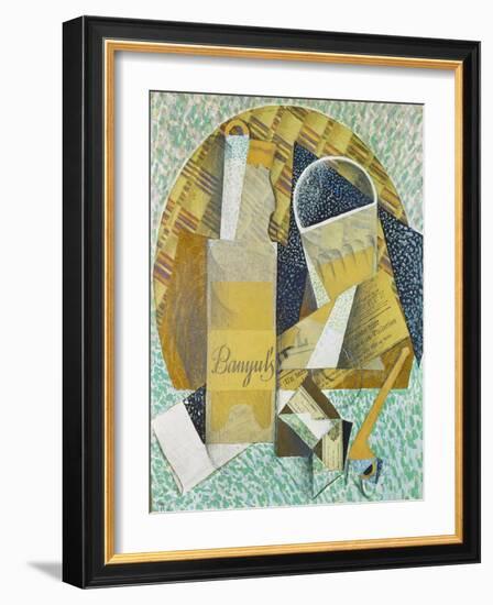 Bouteille De Banyuls, 1914-Juan Gris-Framed Giclee Print