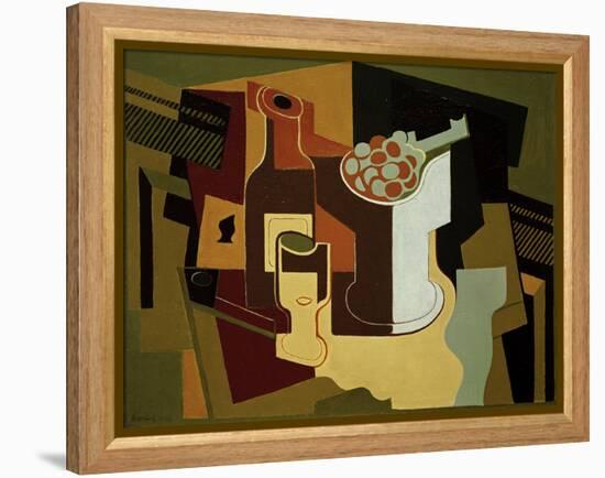Bouteille et Compotier (Bottle and Fruit Bowl), 1920-Juan Gris-Framed Premier Image Canvas