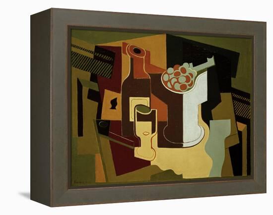 Bouteille et Compotier (Bottle and Fruit Bowl), 1920-Juan Gris-Framed Premier Image Canvas