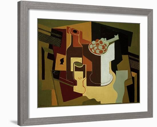 Bouteille et Compotier (Bottle and Fruit Bowl), 1920-Juan Gris-Framed Giclee Print